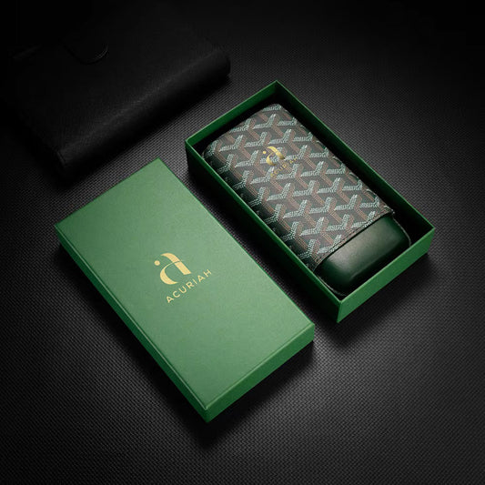 ACURIAH Leather Cigar Case